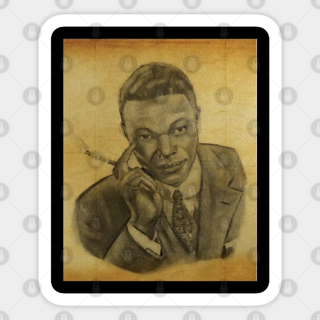 Nat King Cole Sticker by kazboart